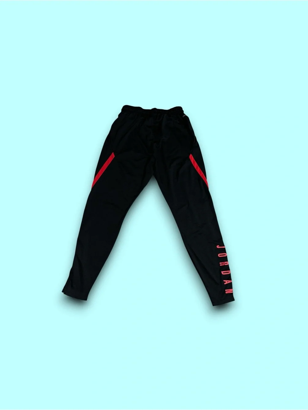 Jordan Dri-FIT Mens Joggers Black Red Track Pants Jumpman Training Large